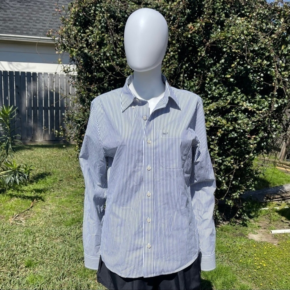 Abercrombie & Fitch Muscle Pin Stripe Button Shirt